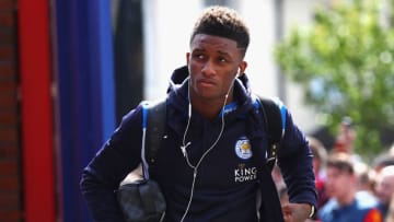 LONDON, ENGLAND - APRIL 15: Demarai Gray of Leicester City arrives at the stadium prior to the Premier League match between Crystal Palace and Leicester City at Selhurst Park on April 15, 2017 in London, England. (Photo by Clive Rose/Getty Images)