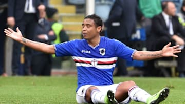 GENOA, ITALY - MARCH 19: Luis Muriel (Sampdoria) disappointment during the Serie A match between UC Sampdoria and Juventus FC at Stadio Luigi Ferraris on March 19, 2017 in Genoa, Italy. (Photo by Paolo Rattini/Getty Images)