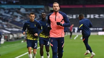 Tottenham Hotspur's English striker Harry Kane (Photo by NEIL HALL/POOL/AFP via Getty Images)