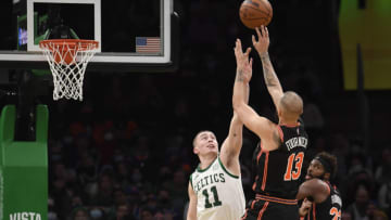 The Boston Celtics could look to shop their disgruntled point guard for a Knicks big who similarly seems unhappy with his current team Mandatory Credit: Bob DeChiara-USA TODAY Sports