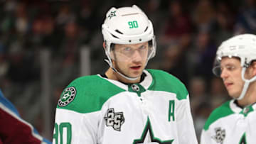 DENVER, CO - DECEMBER 03: Jason Spezza #90 of the Dallas Stars looks on against the Colorado Avalanche at the Pepsi Center on December 3, 2017 in Denver, Colorado. The Stars defeated the Avalanche 7-2. (Photo by Michael Martin/NHLI via Getty Images)