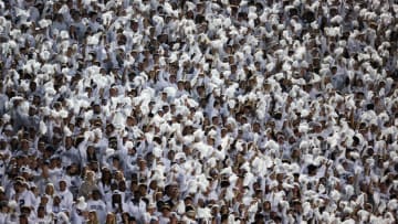 STATE COLLEGE, PA - OCTOBER 22: A general view of Penn State Nittany Lions fans during the White Out game against the Minnesota Golden Gophers at Beaver Stadium on October 22, 2022 in State College, Pennsylvania. (Photo by Scott Taetsch/Getty Images)