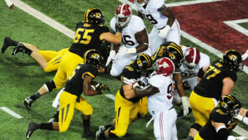 ATLANTA, GA - DECEMBER 06: Cortland Browning #5 of the Missouri Tigers runs the ball against the Alabama Crimson Tide in the third quarter of the SEC Championship game at the Georgia Dome on December 6, 2014 in Atlanta, Georgia. (Photo by Scott Cunningham/Getty Images)