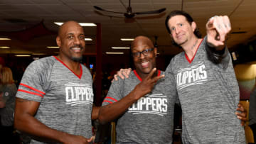 NORWALK, CA - JANUARY 15: Former NBA player, Lamond Murray, Gary Grant and Cherokee Parks pose for a photo during the L.A. Clippers Foundation Hosts Annual Charity Basketbowl Challenge Presented by Children's Hospital Los Angeles on January 15, 2017 at EXPO Center in Norwalk, California. NOTE TO USER: User expressly acknowledges and agrees that, by downloading and/or using this Photograph, user is consenting to the terms and conditions of the Getty Images License Agreement. Mandatory Copyright Notice: Copyright 2017 NBAE (Photo by Juan Ocampo/NBAE via Getty Images)