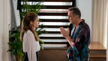 Hank Azaria as Jim Brockmire, Amanda Peet as Jules - Brockmire _ Season 4, Episode 5 - Photo Credit: Jace Downs/IFC