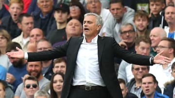 Manchester United manager Jose Mourinho gestures on the touchline during the Premier League match at the AMEX Stadium, Brighton. (Photo by Gareth Fuller/PA Images via Getty Images)