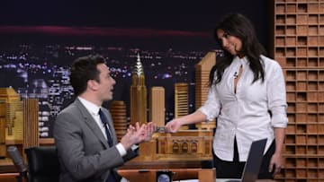 NEW YORK, NY - FEBRUARY 17: Kim Kardashian visits "The Tonight Show Starring Jimmy Fallon" at Rockefeller Center on February 17, 2014 in New York City. (Photo by Theo Wargo/Getty Images for The Tonight Show Starring Jimmy Fallon)