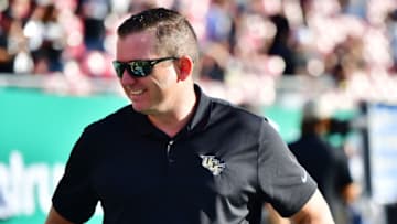 TAMPA, FLORIDA - NOVEMBER 23: The UCF Knights Athletic director Danny White stands on the sidelines during warm-up before a game against the South Florida Bulls at Raymond James Stadium on November 23, 2018 in Tampa, Florida. (Photo by Julio Aguilar/Getty Images)