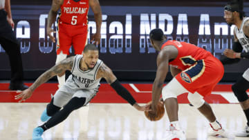 Damian Lillard, Zion Williamson, Chicago Bulls Mandatory Credit: Soobum Im-USA TODAY Sports