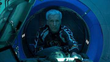 Director James Cameron behind the scenes of 20th Century Studios' AVATAR 2. Photo by Mark Fellman. © 2022 20th Century Studios. All Rights Reserved.