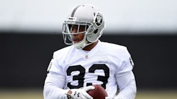 May 13, 2016; Alameda, CA, USA; Oakland Raiders running back DeAndre Washington (33) during rookie minicamp at the Raiders practice facility. Mandatory Credit: Kirby Lee-USA TODAY Sports