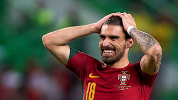 LISBON, PORTUGAL - MARCH 23: Ruben Neves of Portugal reacts during the UEFA EURO 2024 qualifying round group J match between Portugal and Liechtenstein at Estadio Jose Alvalade on March 23, 2023 in Lisbon, Portugal. (Photo by Jose Manuel Alvarez/Quality Sport Images/Getty Images)