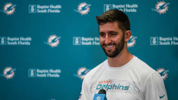 Josh Rosen is introduced as the Miami Dolphins newest quarterback after a draft day trade- Image courtesy of MiamiDolphins.com