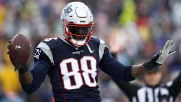 FOXBORO, MA - DECEMBER 24: Martellus Bennett