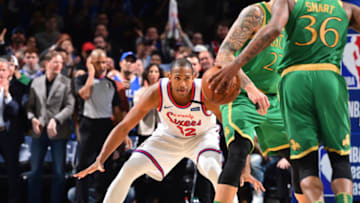 Philadelphia 76ers Al Horford. Copyright 2020 NBAE (Photo by Jesse D. Garrabrant/NBAE via Getty Images)