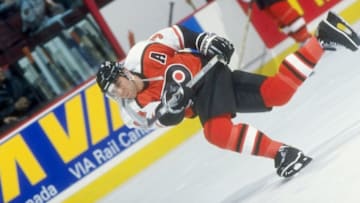 Eric Desjardins, Philadelphia Flyers (Mandatory Credit: Robert Laberge /Allsport)
