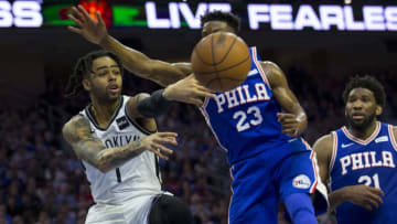 Brooklyn Nets D'Angelo Russell (Photo by Mitchell Leff/Getty Images)