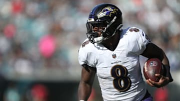 Lamar Jackson, free agency (Photo by Courtney Culbreath/Getty Images)