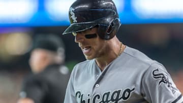 02 July 2016: Chicago White Sox second baseman Brett Lawrie (15) strikes out during the MLB game between the Chicago White Sox and Houston Astros at Minute Maid Park in Houston, Texas. (Photograph by Leslie Plaza Johnson/Icon Sportswire via Getty Images)