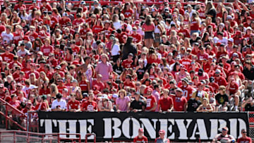 Nebraska Cornhuskers await the start of the game (Photo by Steven Branscombe/Getty Images)