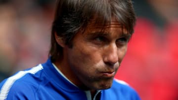 LONDON, ENGLAND - AUGUST 06: Antonio Conte, Manager of Chelsea looks on prior to the The FA Community Shield final between Chelsea and Arsenal at Wembley Stadium on August 6, 2017 in London, England. (Photo by Dan Istitene/Getty Images)