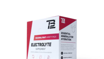 TB12 powdered electrolytes in new fruit flavors, photo provided by TB12