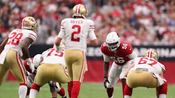 GLENDALE, AZ - OCTOBER 01: Inside linebacker Karlos Dansby