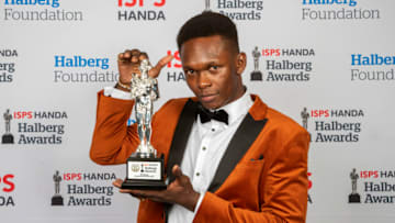 AUCKLAND, NEW ZEALAND - FEBRUARY 13: The ISPS Handa Sportsman of the Year Award winner is mixed martial arts Israel Adesanya at the ISPS Handa Halberg Awards on February 13, 2020 in Auckland, New Zealand. (Photo by Dave Rowland/Getty Images)
