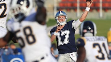 LOS ANGELES, CA - AUGUST 12: Quarterback Kellen Moore