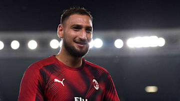 VERONA, ITALY - SEPTEMBER 15: Gianluigi Donnarumma of AC Milan looks on during the Serie A match between Hellas Verona and AC Milan . (Photo by Alessandro Sabattini/Getty Images)