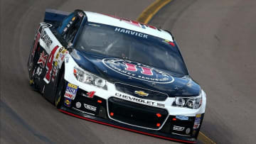 Mar 2, 2014; Avondale, AZ, USA; NASCAR Sprint Cup Series driver Kevin Harvick during the The Profit on CNBC 500 at Phoenix International Raceway. Mandatory Credit: Mark J. Rebilas-USA TODAY Sports