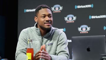 ATLANTA, GEORGIA - JANUARY 31: Stefon Diggs attends SiriusXM at Super Bowl LIII Radio Row on January 31, 2019 in Atlanta, Georgia. (Photo by Cindy Ord/Getty Images for SiriusXM)