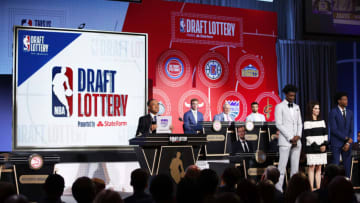 CHICAGO - MAY 15: NBA Deputy Commissioner, Mark Tatum awards the Sacramento Kings the number two pick in the 2018 NBA Draft during the 2018 NBA Draft Lottery at the Palmer House Hotel on May 15, 2018 in Chicago Illinois. NOTE TO USER: User expressly acknowledges and agrees that, by downloading and/or using this photograph, user is consenting to the terms and conditions of the Getty Images License Agreement. Mandatory Copyright Notice: Copyright 2018 NBAE (Photo by Jeff Haynes/NBAE via Getty Images)