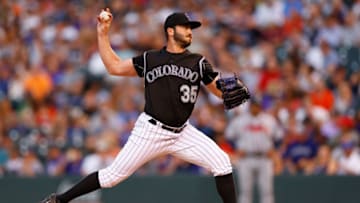 DENVER, CO - AUGUST 14: Starting pitcher Chad Bettis