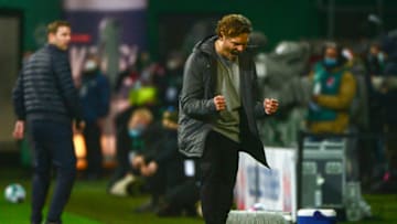Edin Terzic celebrates a goal (Photo by PATRIK STOLLARZ/POOL/AFP via Getty Images)