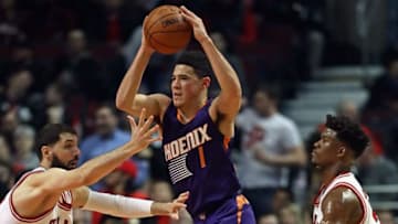 CHICAGO, IL - FEBRUARY 24: Devin Booker