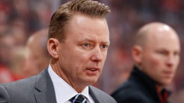 CALGARY, AB - NOVEMBER 13: Calgary Flames' head coach Glen Gulutzan in an NHL game against the St. Louis Blues at the Scotiabank Saddledome on November 13, 2017 in Calgary, Alberta, Canada. (Photo by Gerry Thomas/NHLI via Getty Images)