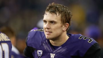 SEATTLE, WA - OCTOBER 07: Quarterback Jake Browning