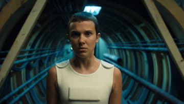 STRANGER THINGS. Millie Bobby Brown as Eleven in STRANGER THINGS. Cr. Courtesy of Netflix © 2022