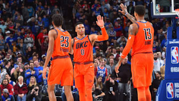 OKC Thunder, Russell Westbrook (Photo by Jesse D. Garrabrant/NBAE via Getty Images)