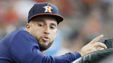 Houston Astros outfielder George Springer (Photo by Bob Levey/Getty Images)