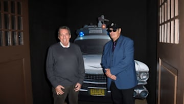 UNIVERSAL CITY, CALIFORNIA - SEPTEMBER 12: (L-R) Ivan Reitman and Dan Aykroyd attend Halloween Horror Nights at Universal Studios Hollywood on September 12, 2019 in Universal City, California. (Photo by Joshua Blanchard/Getty Images for Universal Studios Hollywood)