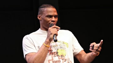 OKC Thunder guard Russell Westbrook (Photo by Robin L Marshall/Getty Images for Russell Westbrook )