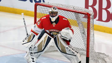 SUNRISE, FL - MARCH 10: Goaltender Roberto Luongo