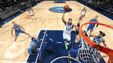MINNEAPOLIS, MN - NOVEMBER 22: Karl-Anthony Towns (Photo by David Sherman/NBAE via Getty Images)