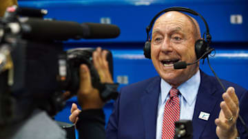 Frequent Duke basketball commentator Dick Vitale (Jay Biggerstaff-USA TODAY Sports)