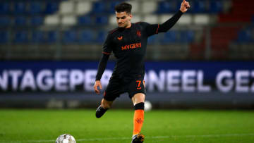 TILBURG, NETHERLANDS - SEPTEMBER 24: Ianis Hagi of Rangers in action during the UEFA Europa League third qualifying round match between Willem II and Glasgow Rangers at Koning Willem II Stadium on September 24, 2020 in Tilburg, Netherlands. Football Stadiums around Europe remain empty due to the Coronavirus Pandemic as Government social distancing laws prohibit fans inside venues resulting in fixtures being played behind closed doors. (Photo by Dean Mouhtaropoulos/Getty Images)