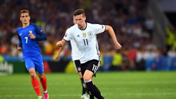 Julian DRAXLER of Germany during the Uefa Euro Semi final between France and Germany at Stade Velodrome on July 7, 2016 in Marseille, France. (Photo by Jean Paul Thomas/Icon Sport) (Photo by Jean Paul Thomas/Icon Sport via Getty Images)