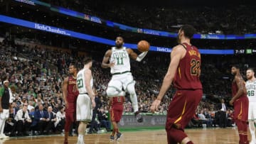 Kyrie Irving led the Boston Celtics past his old team Friday. (Photo by Brian Babineau/NBAE via Getty Images)
