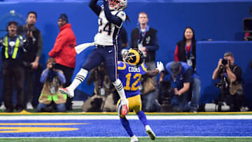 Former South Carolina football cornerback Stephon Gilmore intercepts a pass in Super Bowl LIII. Mandatory Credit: Dale Zanine-USA TODAY Sports